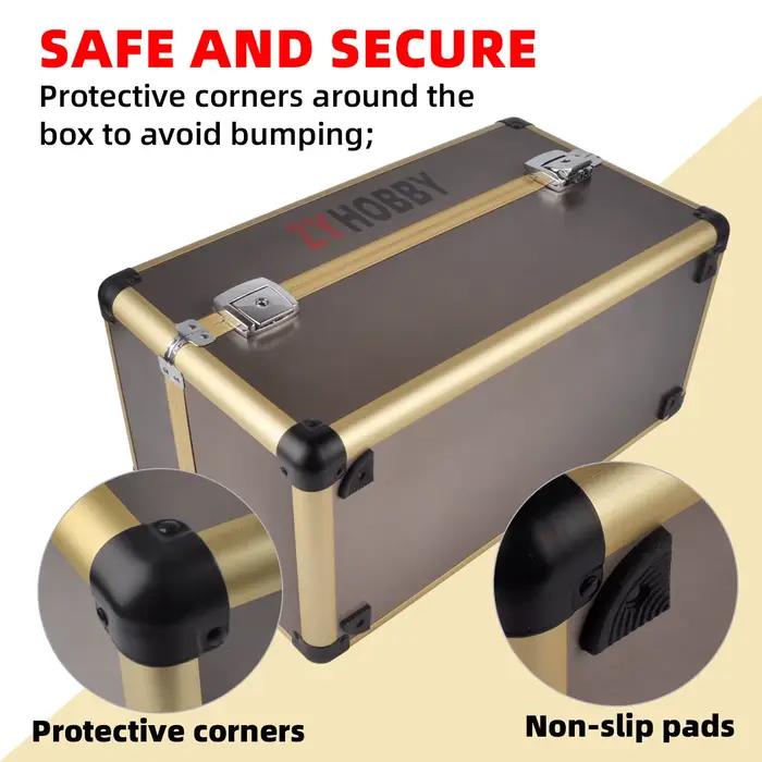 RC Drone Radio Remote Controller Aluminum Case Rainproof Dustproof Avoid Bumping Convenient for Travelling