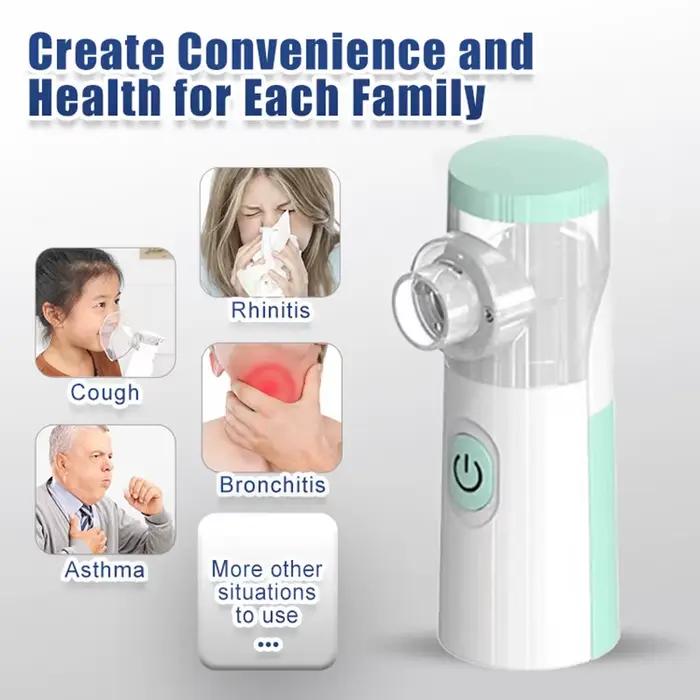 Nébuliseur médical Machine inhalateur d'asthme Mini automiseur portatif enfants adulte enfant inhaler de vapeur nébuliseur à domicile soins de santé