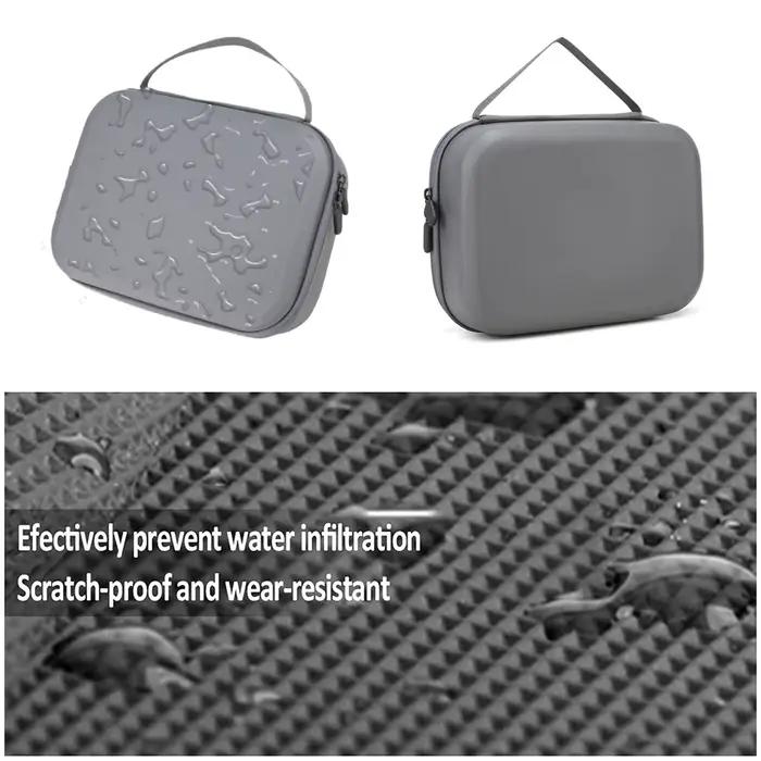 Mallette de Voyage pour Drone DJI Mini 4 Pro Compatible avec Télécommande et Accessoires Boîte Rigide PU Gris Clair ou Vert Clair Occasions Spéciales