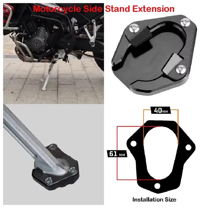 Convient pour Triumph Tiger 900 GT Pro pas rallye 2020-2024 Tiger850 Sport moto support latéral Extension de Base agrandir plaque élargie