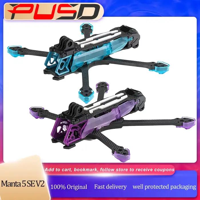 Axisflying Manta 5 SE V2 DC/Squashed X Frame pour drone FPV Freestyle RC de 5 pouces