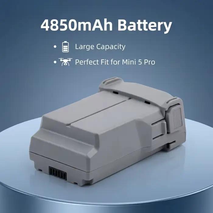Nouvelle Batterie 4850mAh Or pour DJI Mini 5 Pro, Durée de Vol Étendue, Haute Capacité, Compatible Drone Occasions Spéciales
