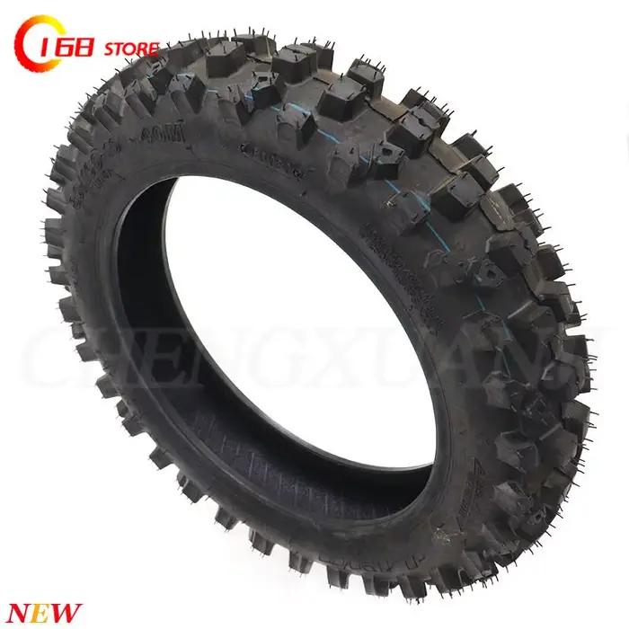 Pneu extérieur 80/100-10 avec pneu intérieur 3.00-10, adapté aux courses tout-terrain, aux pneus de moto, aux terrains boueux et aux vélos