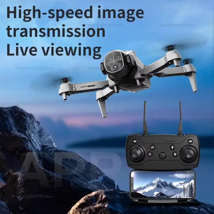 Nouveau Drone E4 télécommande flux optique vol stationnaire 8K HD double caméra avion