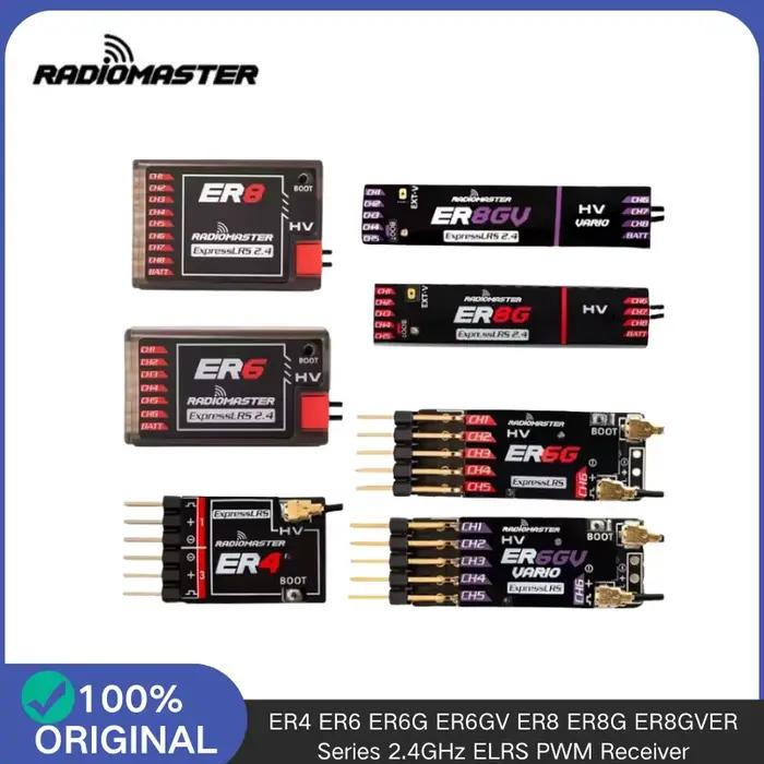 ER4 4CH ER6 6CH ER8 8CH 2.4G ELRS récepteur PWM pour avion RC système de contrôle de Drone FPV