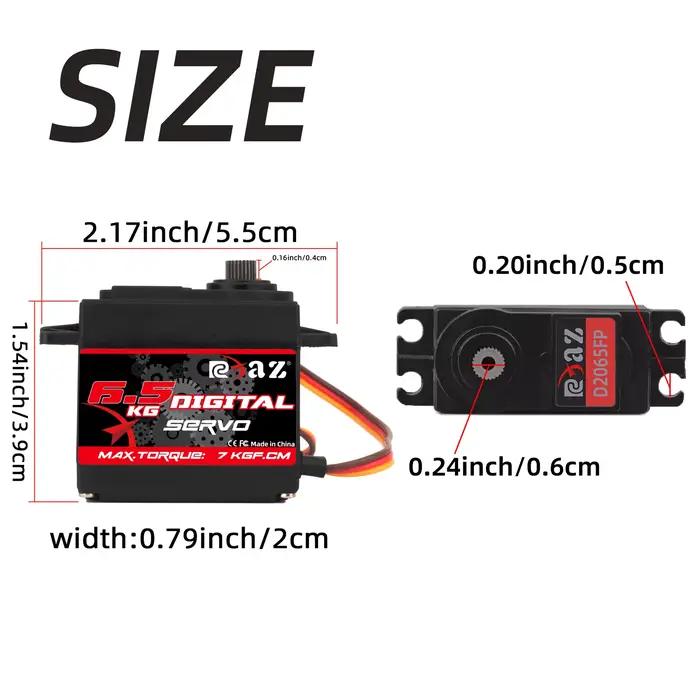 Servomoteur numérique RC à engrenages métalliques pour voitures RC, robots, bateaux - polyvalent, haute performance, durable, adapté aux utilisateurs de 14 ans et plus