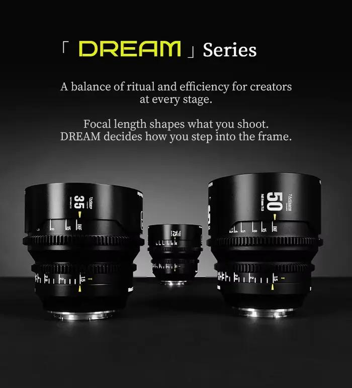 Objectif 7Artisans Dream Series 35mm Mise au Point Fixe Polyvalent Pour Photographie Professionnelle et Amateurs Occasions Spéciales
