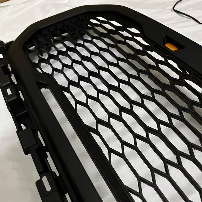 Pour Ford F150 2022 Racing Grill F-150 2021 Grilles avant Style Raptor Grilles de pare-chocs maille Grille de radiateur couverture de masque avant