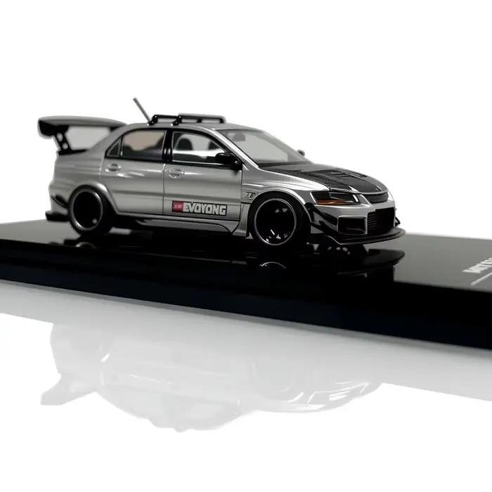 Modèle de voiture en alliage iHCM 1:64 Lancer Evolution 9ème génération GSR version modifiée