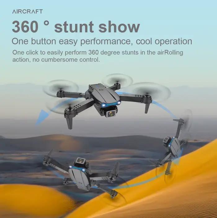 K3 E99 Pro RC Drone K3 quadrirotor professionnel WiFi FPV Mini Drones hélicoptères RC 4K double caméra télécommande enfants jouets cadeau