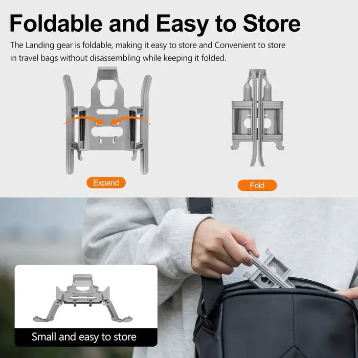 Kit de patins d'atterrissage pliables et extensibles STARTRC pour drone DJI Mini 4 Pro