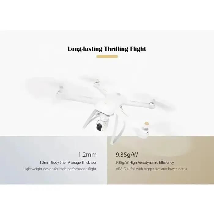 Batterie haute capacité 5100mAh pour Xiaomi Mi Drone 4K avec boutons dorés et gris pour longévité et performance optimales