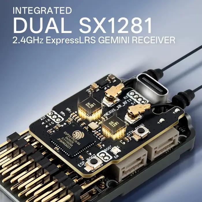 Gyroscope hélicoptère Radiomaster Nexus XR avec récepteur ExpressLRS intégré 2