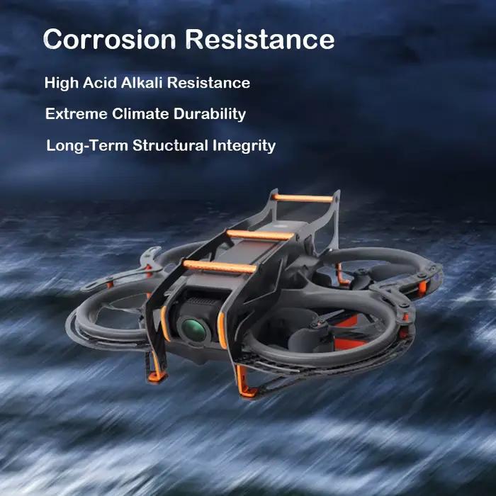 Pour DJI Avata 2 armure en alliage d'aluminium en Fiber de carbone légère Protection Anti-chute Drone garde