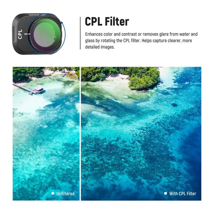 NEEWER – ensemble de filtres ND compatibles avec DJI Mini 3/Mini 3 Pro