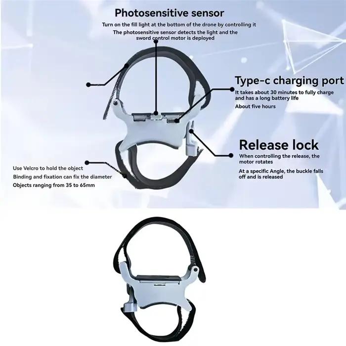 Lanceur télécommandé, drone à usage général, livraison et fournitures d'eau, sauvetage illimité, longue portée