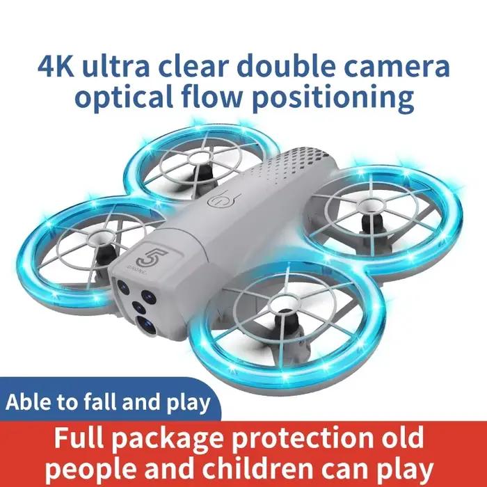 Mini Drones jouets pour enfants 2.4G quadrirotor Rc avec caméra Drone de course télécommande avion LED lumières Rc