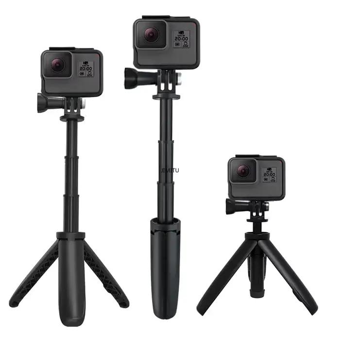 Trépied pliable pour GoPro Vlog mini monopode portable noir compatible avec GoPro Hero 11 10 8 7 et autres caméras d'action occassions spéciales et voyages