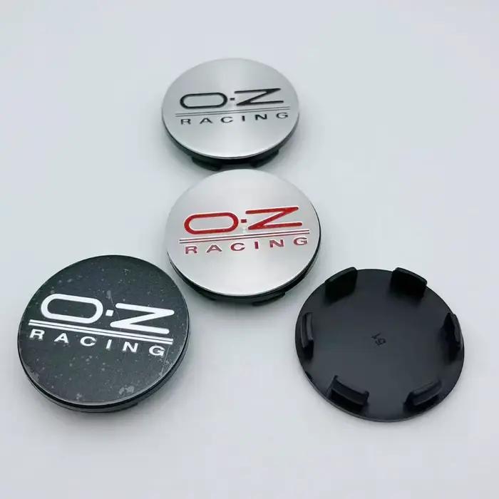 4 pièces Cache-moyeux de roue de voiture avec emblème O.Z OZ Racing, capuchons anti-poussière 51MM, clips 46MM, couvre-roues OZ, accessoires automobiles