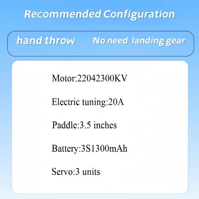 Planeur à aile fixe d'avion modèle