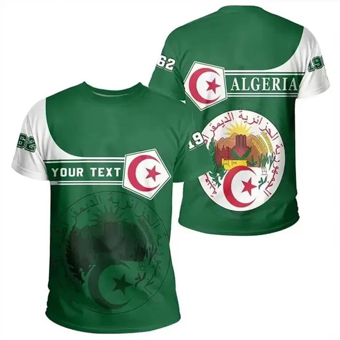 T-shirt graphique Algeria Feel pour hommes et enfants, nouveau festival, impression d'emblème, t-shirt décontracté d'été, Y2K, cadeaux pour hommes