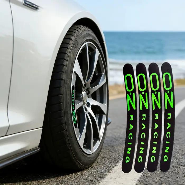 Autocollants réfléchissants pour roues OZ Racing (4 pièces/ensemble), autocollants universels pour jantes de moto et de voiture