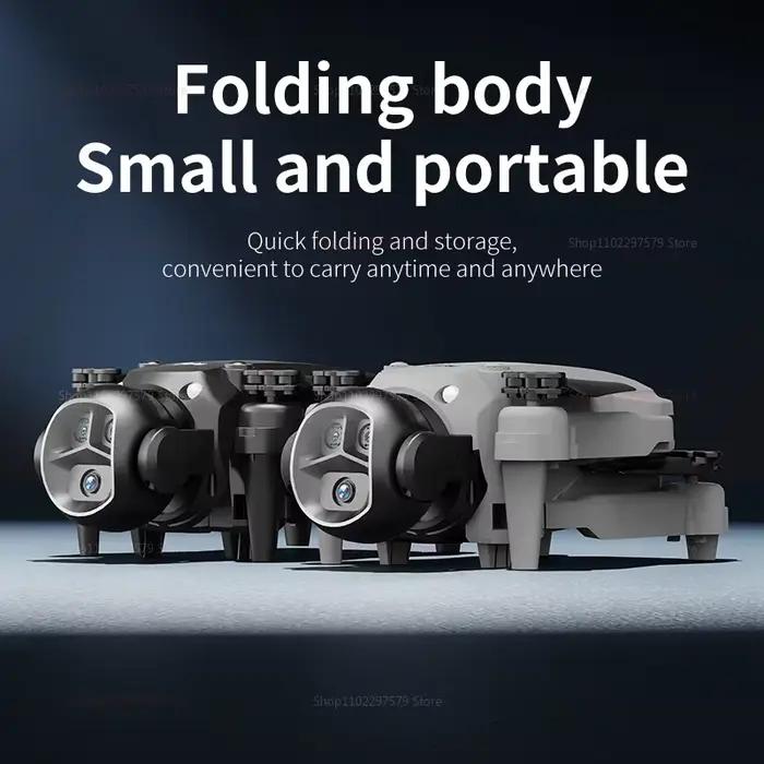 Nouveau Drone E4 télécommande flux optique vol stationnaire 8K HD double caméra avion