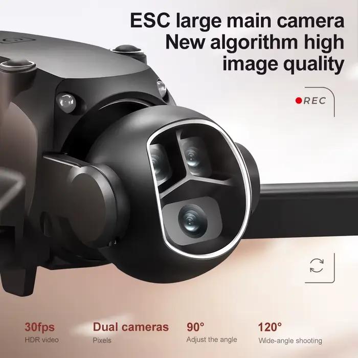 Drone M7 Équipé Grand Écran Caméra Stabilisée Image Électronique HD 5G Télécommande Quadri-directionnelle Propulsion Moteurs Sans Balais Occasions Spéciales