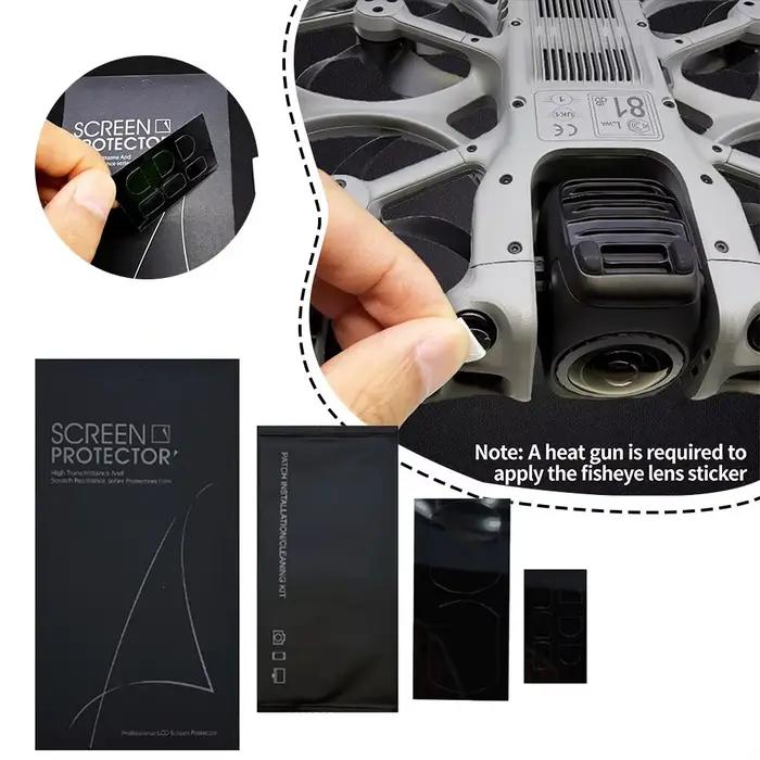 Kit de film anti-rayures nano pour lunettes DJI Avata 360 et N3 protection anti-rayures et anti-chute pour drone occasionnels et professionnels