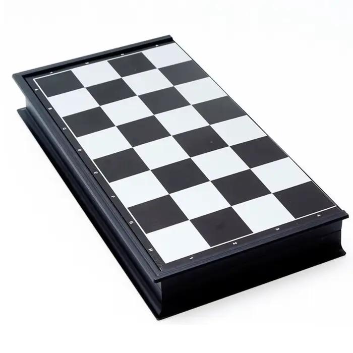 Échiquier portable 19,5*19,5 cm, échiquier en plastique, jeu d'échecs éducatif, cadeau pour adultes, enfants, débutants