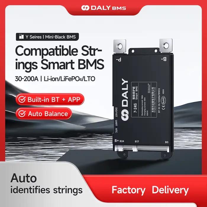 Daly Smart BMS 4S 6S 8S 12S 13S 14S 16S 17S 20S 24S Bluetooth BMS 30A 40A 60A 80A 100A 120A 150A 200A Lifepo4 Li-Ion LTO batterie