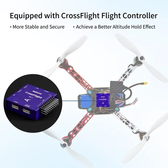 Drone Quadrirotor F330 PNP RTF(T8FB + Crossflight David + TS100GPS) pour la Conception Électronique