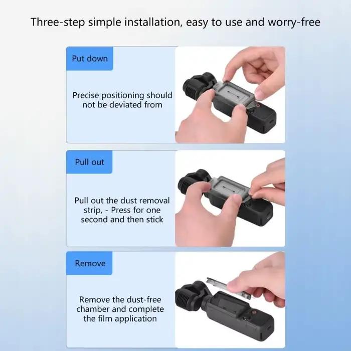 Film en verre trempé amélioré pour caméra DJI, résistant aux rayures et à l'eau, pour sport extrême et voyage, protection claire et anti-empennage, facile à installer