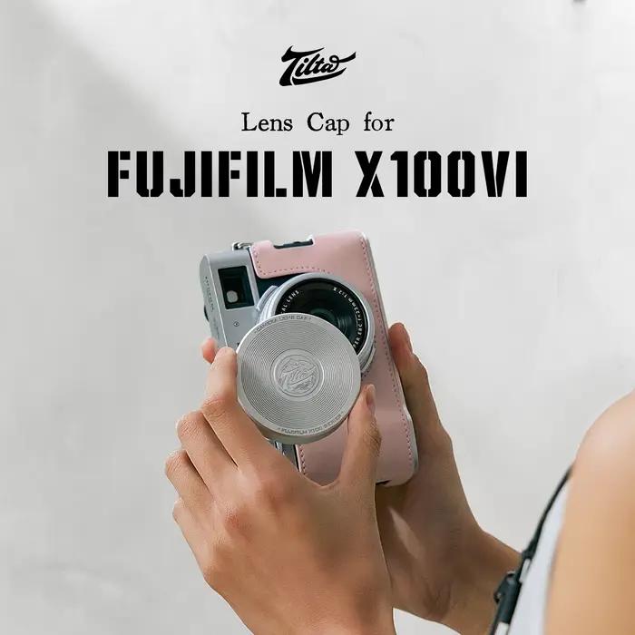 Capuchon d'objectif TILTA TA-T70-LC pour Fujifilm X100VI - Noir/Argent
