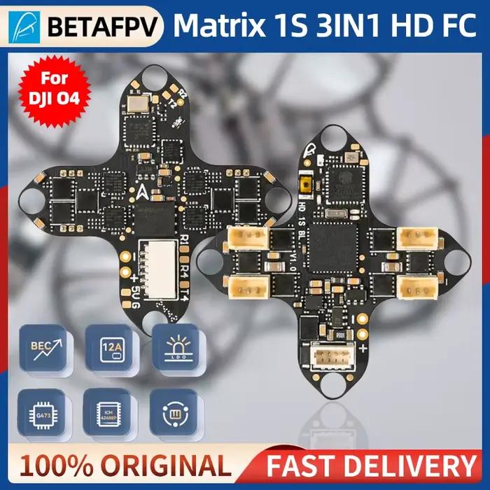 BETAFPV Matrix 1S 3IN1 AIO FC contrôleur de vol sans balais 2.4G ELRS RX pour unité aérienne O4 Meteor75 Pro 1S HD Whoop Drone de course