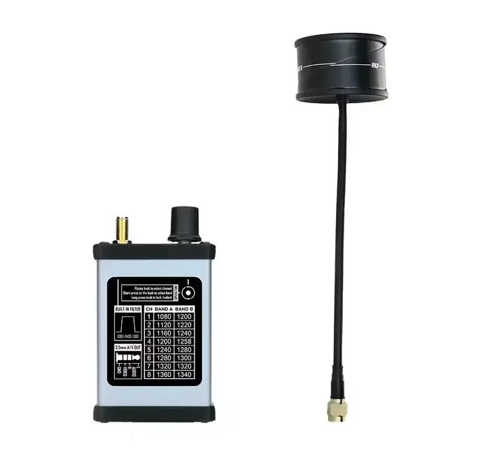 RUSHFPV 1.2/1.3G V2 Module analogique VRX émetteur vidéo récepteur avec antenne circulaire polarisée 7-30V pour Drone FPV