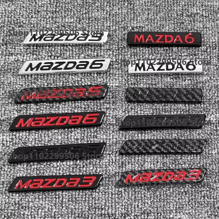 Autocollant de voiture ABS MS Mazda, emblème de vitesse, Logo autocollant pour Mazda 3 Mazda 6 Axela Atenza, Badge de carrosserie modifié automatiquement