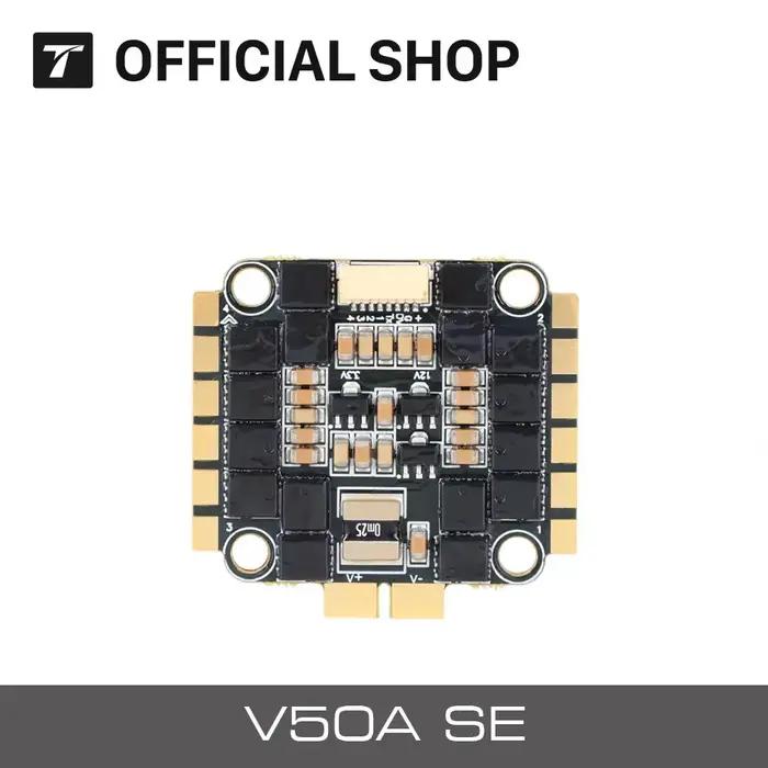 T-MOTOR V50A SE 50A 6S 4 en 1 ESC adapté aux moteurs FPV Freestyle Racing Velox V3 de 5 pouces