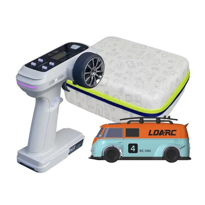 LDARC 1:64 V64 RTR Mini modèle de voiture électrique RC 2.4GHz longue durée de vie de la batterie bureau