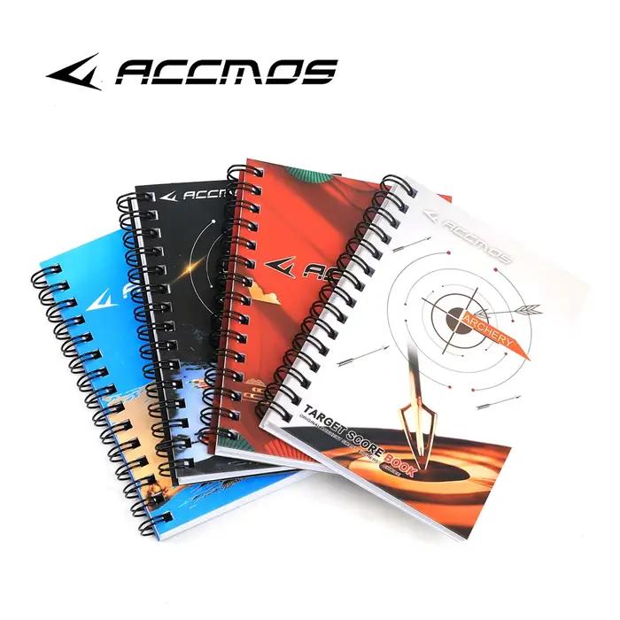 ACCMOS Jotter tir à l'arc livre de marquage cible Score cahier Points de tir quotidiens course Score Pocketbook cible anneaux Score cahier d'exercices