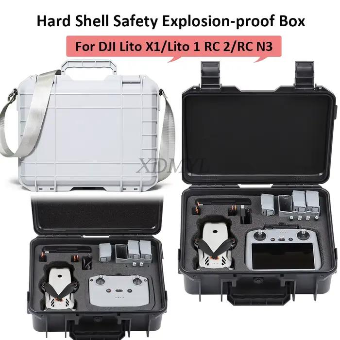 Boîte antidéflagrante DJI Lito X1 DJI Lito 1 RC 2 RC N3 drone étanche coque rigide pour transport et stockage occassions spéciales