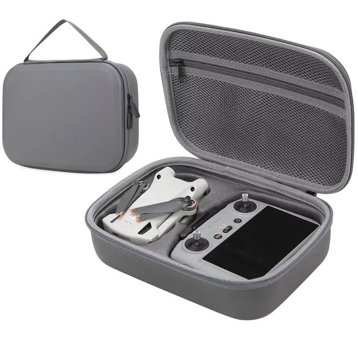 Mallette de Voyage pour Drone DJI Mini 4 Pro Compatible avec Télécommande et Accessoires Boîte Rigide PU Gris Clair ou Vert Clair Occasions Spéciales