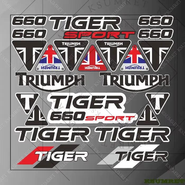 Autocollant en vinyle pour Triumph TIGER 660 SPORT, autocollants de moto, autocollants de réservoir, accessoires de course, emblèmes