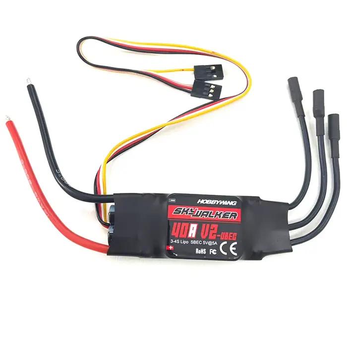 Hobbywing Skywalker V2 ESC sans balais 40A 50A 3-4S / 80A 100A 3-6S UBEC Drone contrôleur de vitesse ESC avec BEC