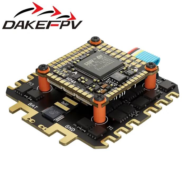 Contrôleur de vol pour drone FPV DAKEFpv H743 en métal robuste pour une précision de vol améliorée occasions spéciales vol drone compétition
