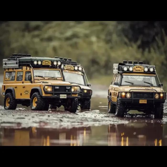 FMS 1/10 FCX10 “Camel Trophy” Modèle de véhicule tout-terrain RC RTR de type Defender/Discovery/Land Rover pour