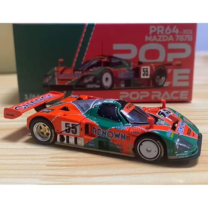 POP RACE 1:64 Mazda 787B 24 heures de Le Mans gagnant Honda NSX R GT cuillère alliage modèle de voiture PR640310 PR640301