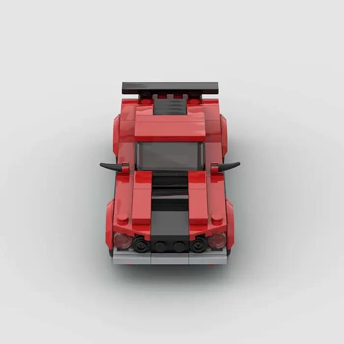 Boss 302 MOC voiture vitesse Super véhicule de course 69 Mustang modèle technique bloc de construction course rallye Sport brique cadeau de noël ville