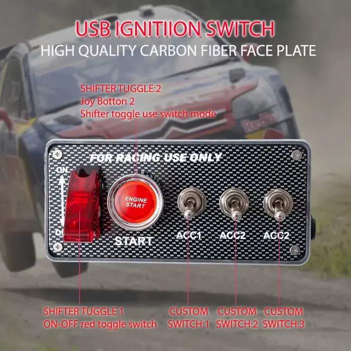 Panneau de commande d'allumage pour simulateur PC USB