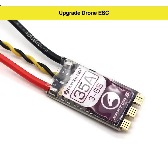 Contrôleur de vitesse brushless FLYCOLOR RAPTOR5 20A 35A 45A 50A BLHeli-32 ESC 3-6S Dshot Proshot pour drone de course FPV RC multirotor